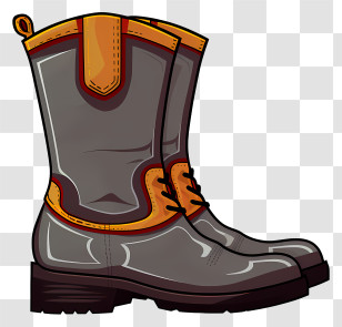 Keywords Rubber Boots - Stylish Brown Outdoor Boots Transparent PNG