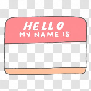 Name Plastic Badge Poly Transparent Png