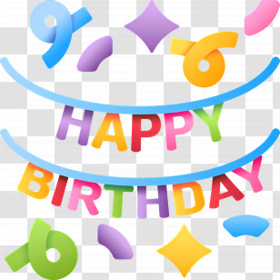 Birthday Bunting - Birthday Celebration Graphic Transparent PNG