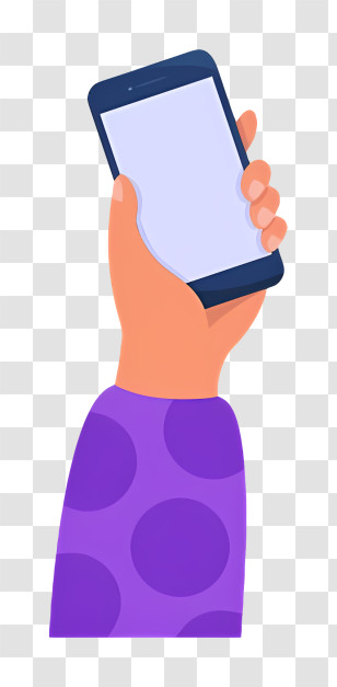 Tablet Device - Hand Holding A Smartphone Illustration Transparent PNG