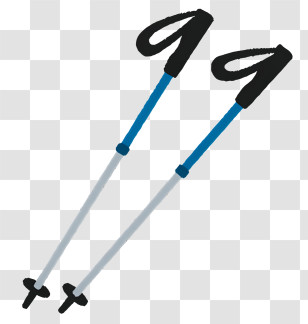 Sport Elements - Pair Of Ski Poles Transparent PNG