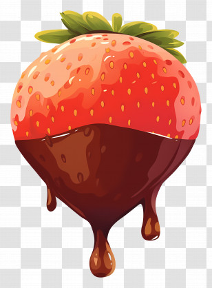 Chocolate Dipped Strawberries - Chocolate Dipped Strawberry Transparent PNG