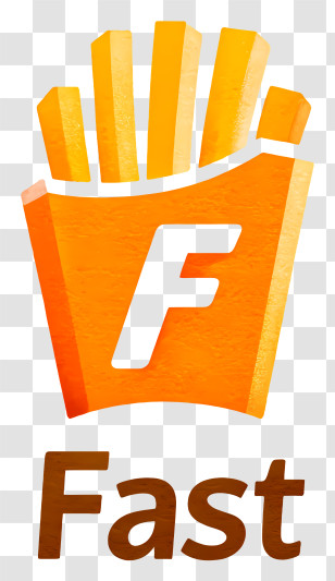 Fast Food Logo - Fast Fries Brand Logo Transparent PNG