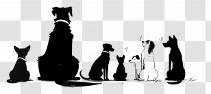 Teamwork - Group Of Dog Silhouettes Transparent PNG