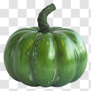 Green Pumpkin - Green Pumpkin Gourd Transparent PNG