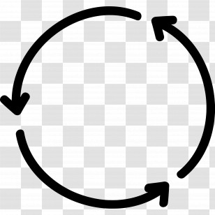 Circle Arrow - Arrows In A Circular Motion Icon Transparent PNG