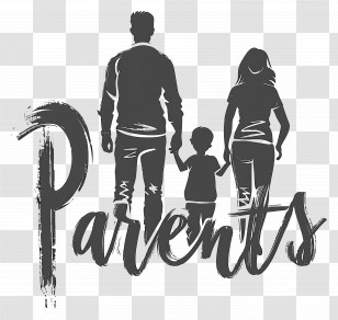 Global Day Of Parents - Parents And Child Silhouette Family Illustration Transparent PNG