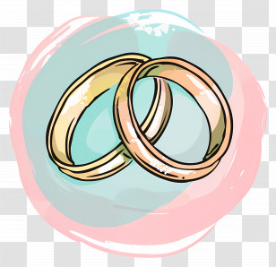 Wedding Ring - Gold Wedding Rings Transparent PNG