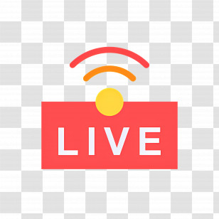 Youtube Live - Red Live Streaming Indicator Icon Transparent PNG