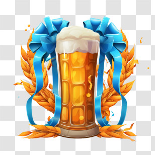 Oktoberfest - Decorative Beer Mug For Oktoberfest Celebration Transparent PNG