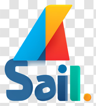 Sail Logo - Modern Tri-color Sail Logo Transparent PNG
