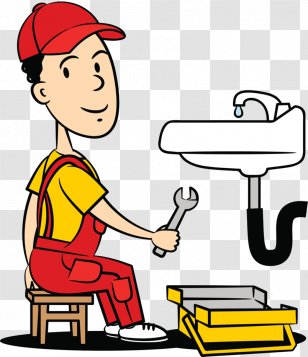 Plumbing Illustration Plumber Pipe Tool - Funny Workers Transparent PNG