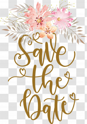 Save The Date Transparent PNG