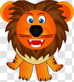 Lion English Vocab For Kids Square Animals - Mammal - Cute Transparent PNG