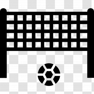 Football Net - Soccer Goal And Ball Icon Transparent PNG