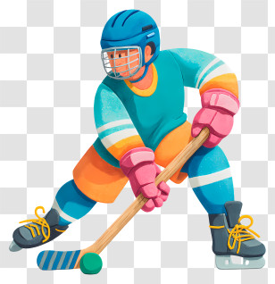 Hockey Player - Ice Hockey Player Illustration Transparent PNG