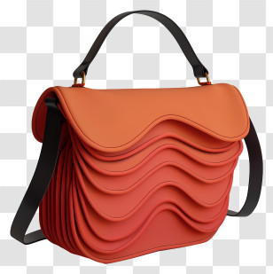 Flap Bag - Stylish Orange Handbag Transparent PNG