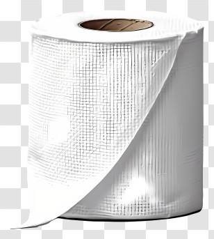 Realistic Style Toilet Tissue - White Toilet Paper Roll For Bathroom Hygiene Transparent PNG