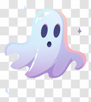 Ghost - Adorable Cartoon Ghost For Halloween Transparent PNG