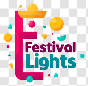 Festival Of Lights - Colorful Festival Of Lights Logo Transparent PNG