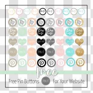 Button Graphic Design Pin Badges - Sleeve - Personal Use Transparent PNG