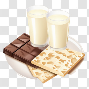 Chocolate Bar
 - Chocolate And Milk Pairing For Sweet Treats Transparent PNG