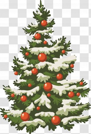 Christmas Tree Clip Art - Beautiful Green Transparent PNG