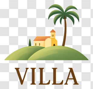 Villa Logo - Tropical Villa Logo Transparent PNG