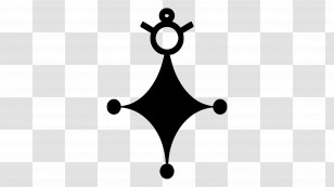 Cross Of Agadez - Black Symbol Design Transparent PNG