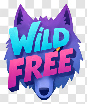 Wild Free - Wild And Free Wolf Logo Transparent PNG