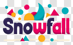 Snowfall - Snowfall Colorful Logo Transparent PNG