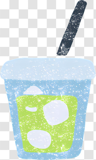 Icon - Illustration Of Cold Drink In Cup With Straw Transparent PNG