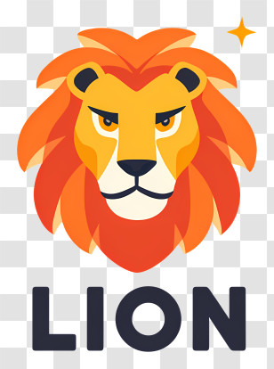 Lion Logo - Lion Logo With Bold Design Transparent PNG