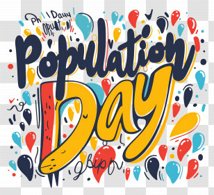 World Population Day - Population Day Celebration Transparent PNG