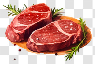 Raw Steaks - Fresh Raw Steaks For Cooking Transparent PNG