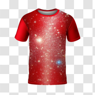 T Shirt
 - Red Galaxy T-shirt Transparent PNG