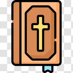 Holy Bible Book - Bible With Cross And Bookmark Transparent PNG