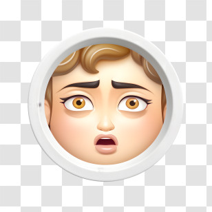 Face Emoji - Worried Face Emoji Transparent PNG