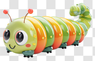 Caterpillar - Colorful Caterpillar Toy For Kids Transparent PNG