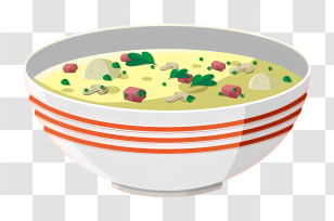 Thai Food - Vegetable Soup In A Bowl Transparent PNG