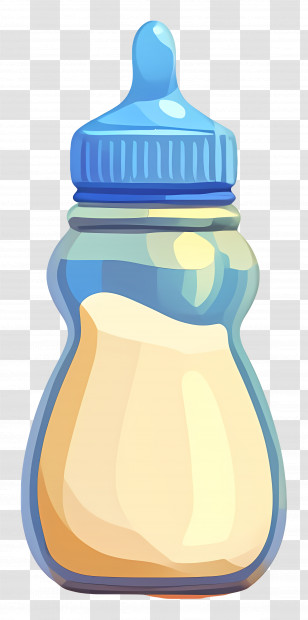 Plastic Baby Bottle - Adorable Baby Bottle Transparent PNG