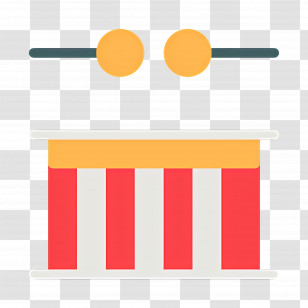 Drum - Colorful Circus Tent Transparent PNG
