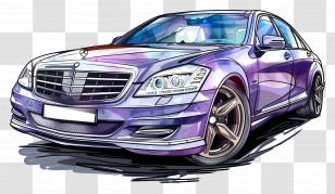 Luxury Car - Luxury Purple Car Transparent PNG