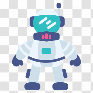 Astronaut - Cute Space Robot Character Transparent PNG