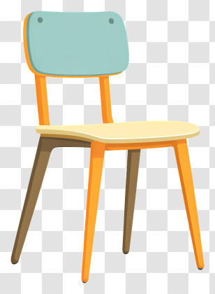 Student Chair - Modern Colorful Chair Transparent PNG