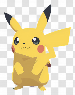 Pikachu - Yellow Pikachu Character Illustration Transparent PNG