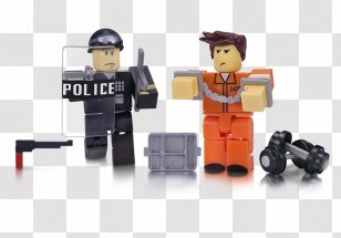 Action Toy Figures Roblox Prisoner Game Police Transparent Png - roblox toys dued1 code