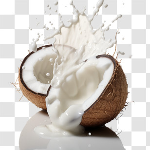 World Plant Milk Day - Coconut Splashing Milk Transparent PNG