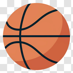 Basketball - Basketball Simple Sports Illustration Transparent PNG
