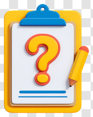 Questionnaire - Clipboard With Question Mark Transparent PNG